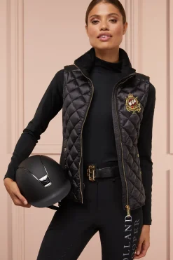 Holland Cooper Gilets|Bestsellers-Diamond Quilt Classic Gilet Black