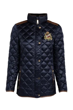 Holland Cooper Jackets-Diamond Quilt Classic Jacket Ink Navy