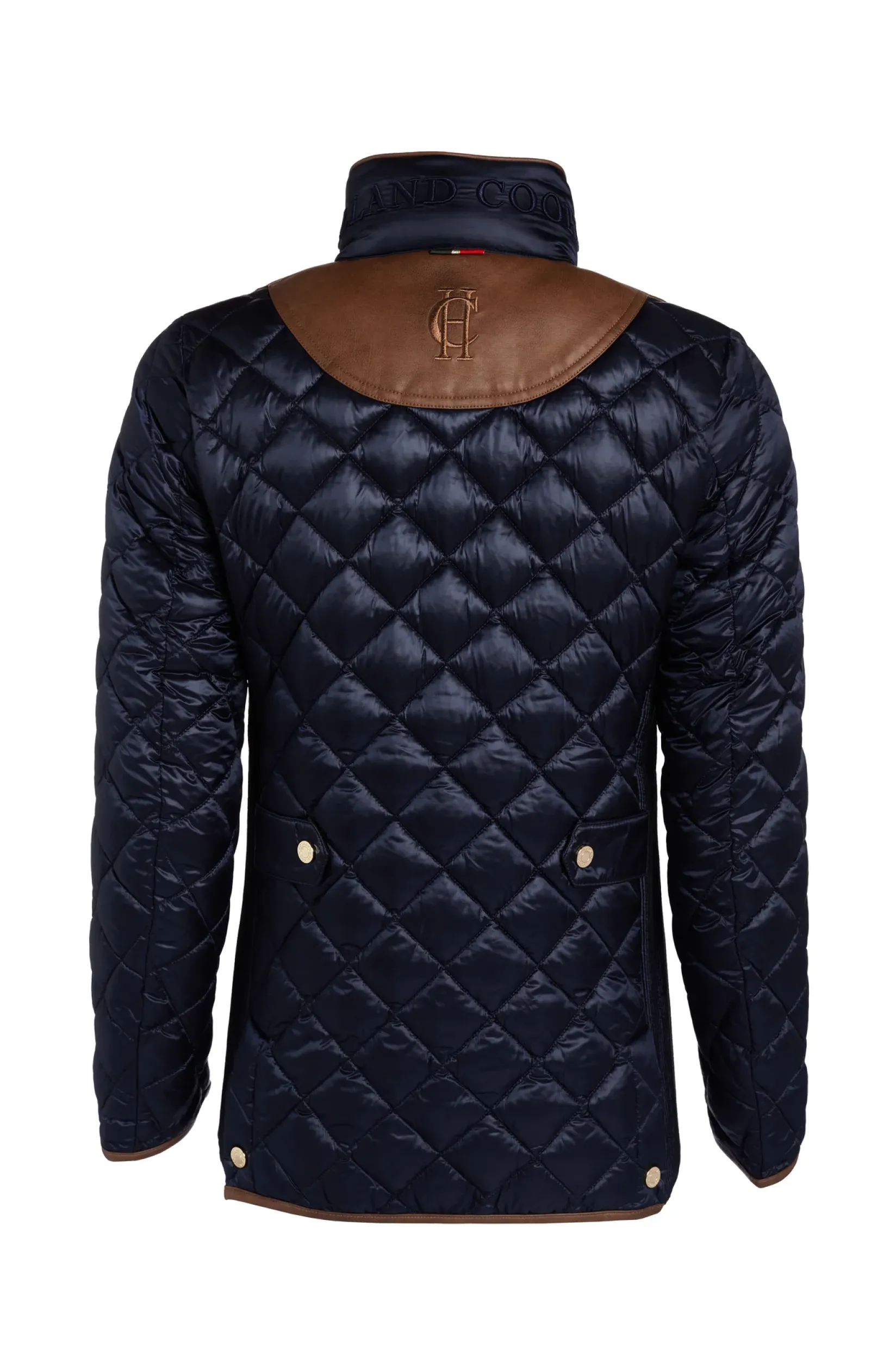 Holland Cooper Jackets-Diamond Quilt Classic Jacket Ink Navy