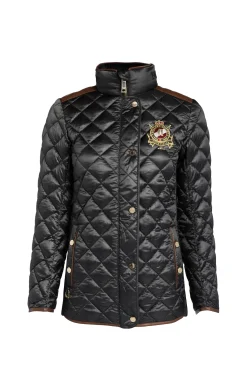 Holland Cooper Jackets-Diamond Quilt Classic Jacket Khaki