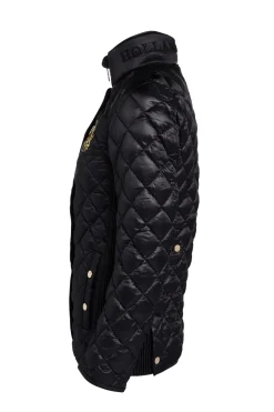 Holland Cooper Jackets-Diamond Quilt Classic Jacket Black