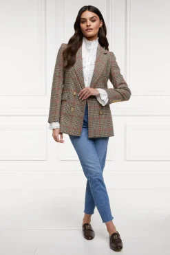 Holland Cooper Jackets|Blazers-Double Breasted Blazer Orange Windsor