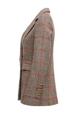 Holland Cooper Jackets|Blazers-Double Breasted Blazer Orange Windsor