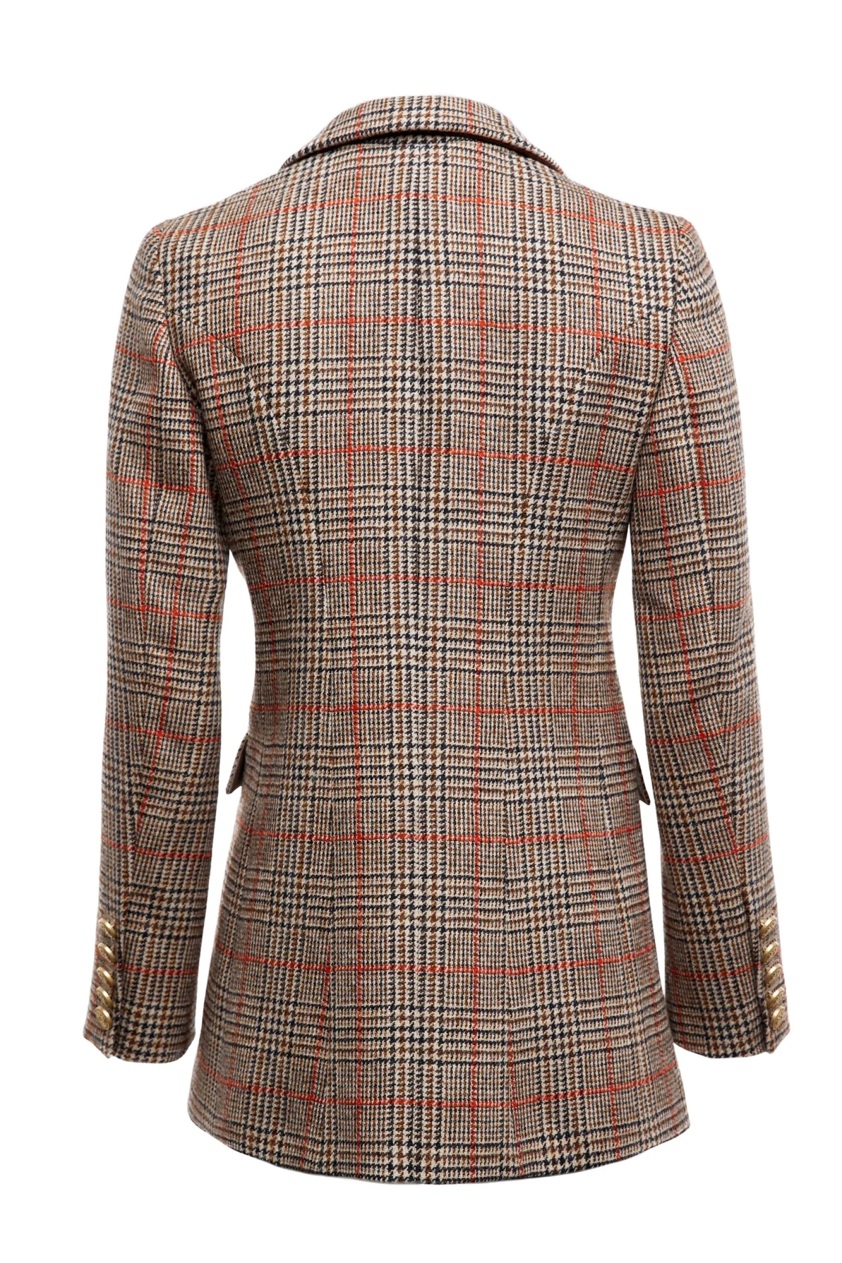 Holland Cooper Jackets|Blazers-Double Breasted Blazer Orange Windsor