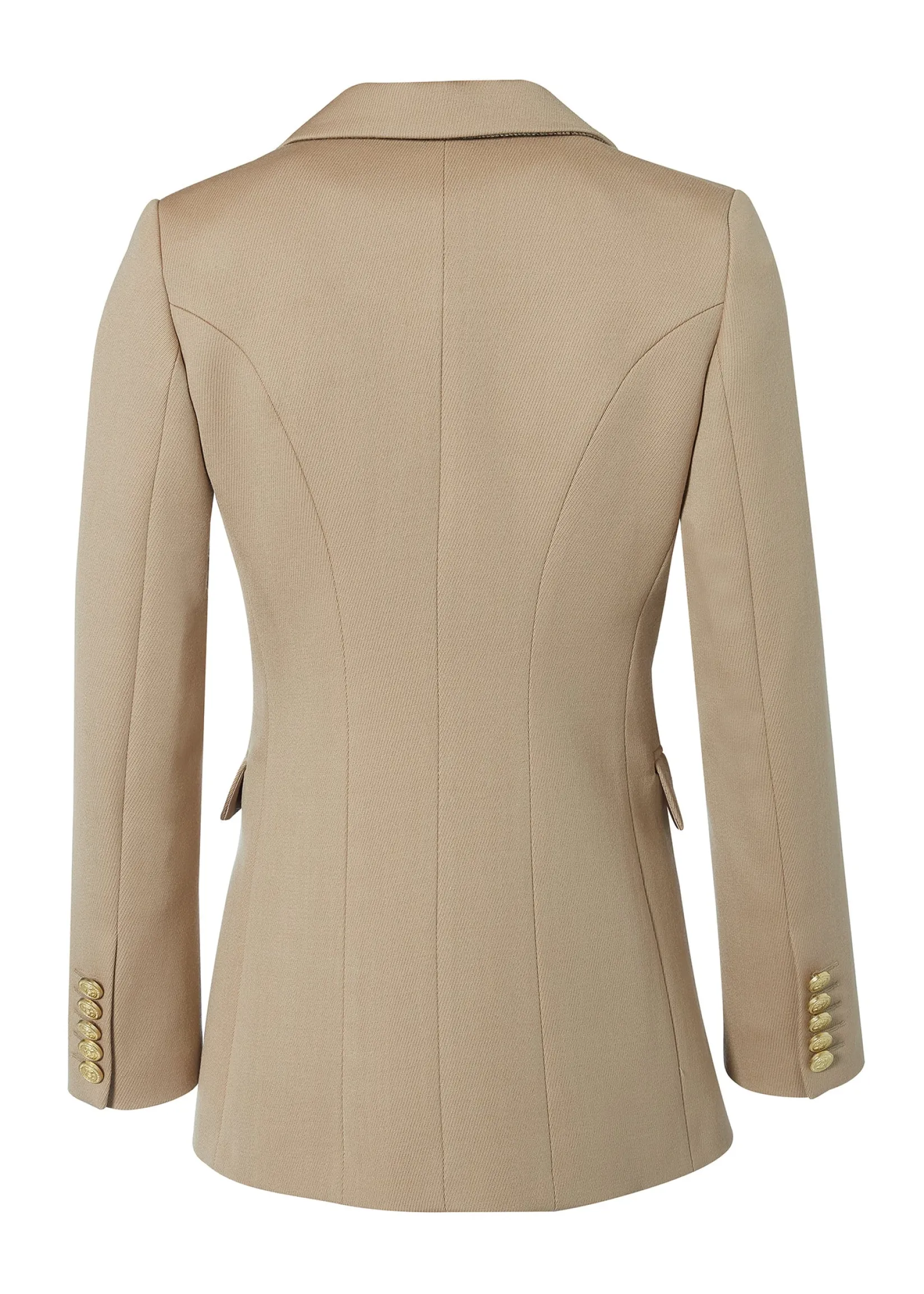 Holland Cooper Blazers|Jackets-Double Breasted Blazer Camel Twill