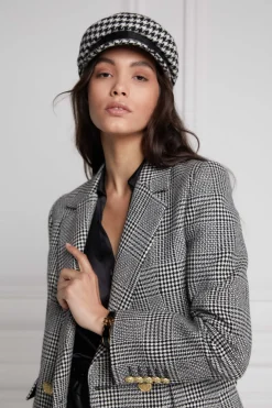 Holland Cooper Blazers|Jackets-Double Breasted Blazer Prince of Wales Mono