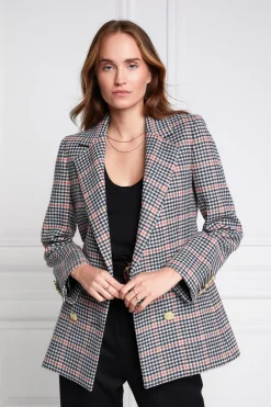 Holland Cooper Blazers|Jackets-Double Breasted Blazer Oyster Catcher