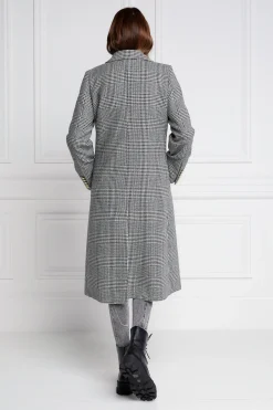 Holland Cooper Coats-Double Breasted Coat Prince of Wales Mono