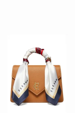 Holland Cooper Gifts For Her|Crossbody Bags-Dowdeswell Scarf Bag Tan Contrast