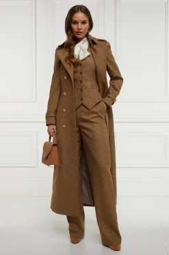Holland Cooper Gifts For Her|Crossbody Bags-Dowdeswell Scarf Bag Tan Contrast