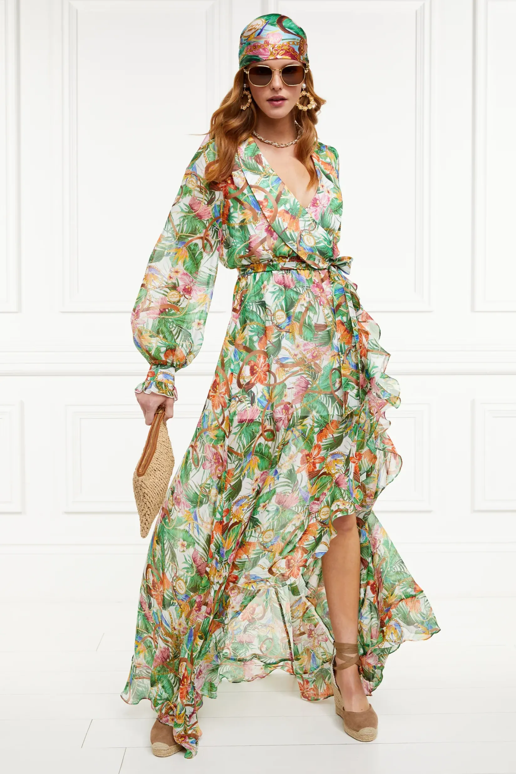 Holland Cooper Dresses-Ellisa Maxi Dress St Lucia