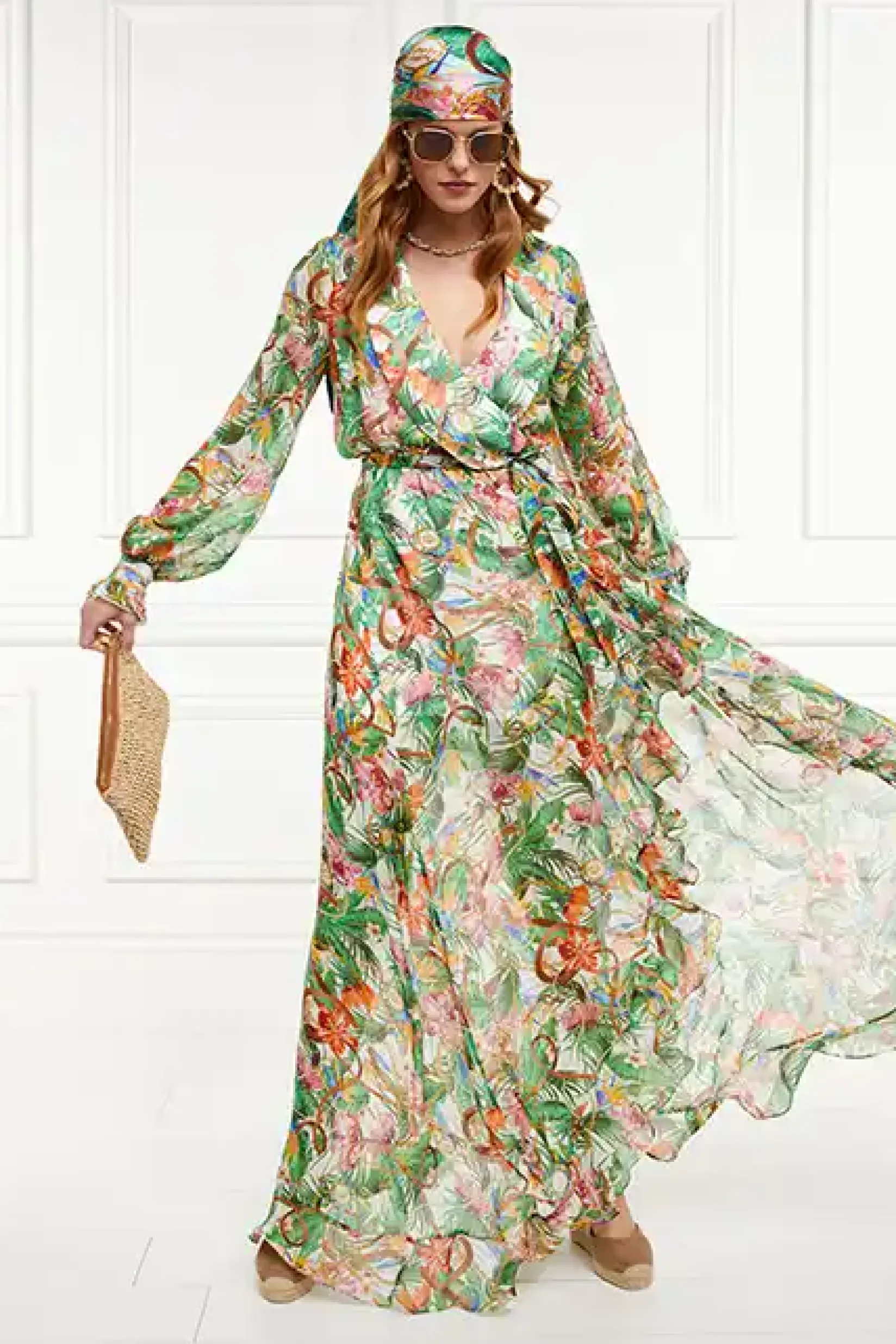Holland Cooper Dresses-Ellisa Maxi Dress St Lucia