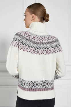 Holland Cooper Knitwear|Après Ski-Fairisle Knit Cream
