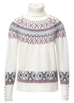 Holland Cooper Knitwear|Après Ski-Fairisle Knit Cream