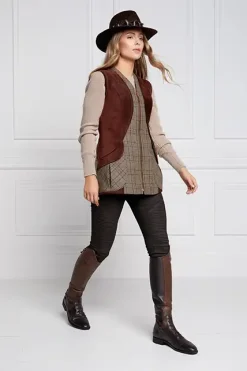 Holland Cooper Gilets|Country Collection-Field Vest Bourbon Tweed