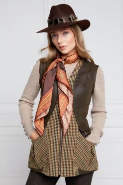 Holland Cooper Gilets-Field Vest Hailes Green Tweed