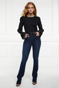 Holland Cooper Shirts & Blouses|Shop By Product-Francesca Jersey Blouse Black