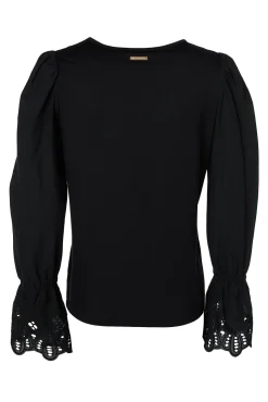 Holland Cooper Shirts & Blouses|Shop By Product-Francesca Jersey Blouse Black
