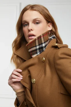 Holland Cooper Gifts For Her|Trench Coats-Full Length Chelsea Trench Coat Dark Camel