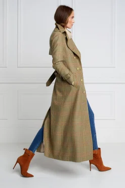 Holland Cooper Trench Coats|Coats-Full Length Marlborough Trench Coat Leveret