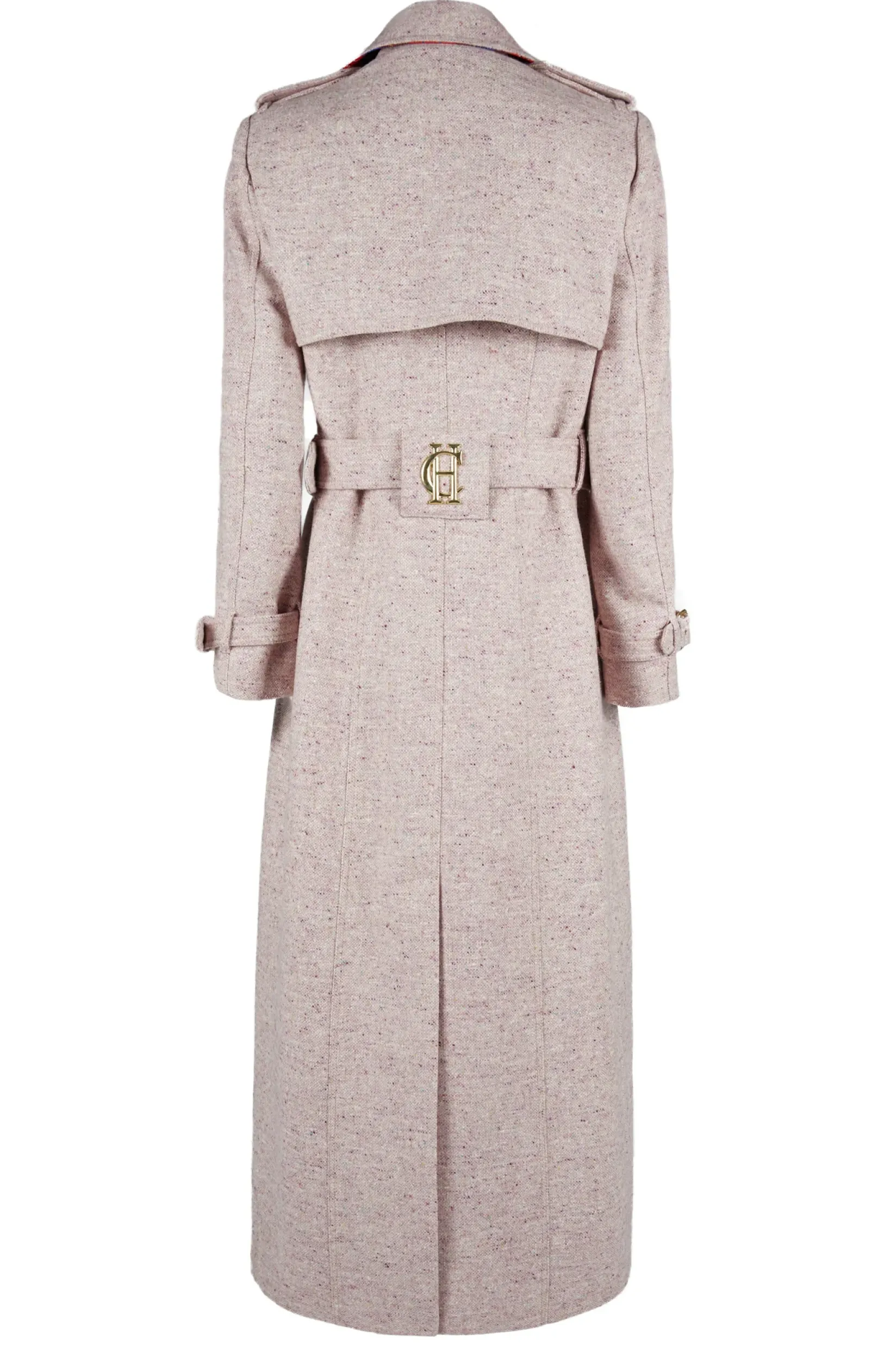Holland Cooper Trench Coats|Coats-Full Length Marlborough Trench Coat Anniversary Pink