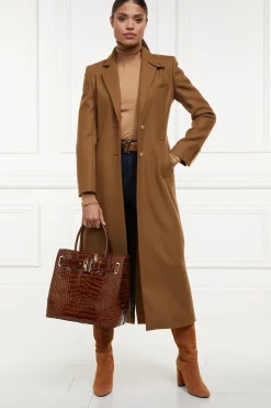 Holland Cooper Coats|In Stock Tailoring-Full Length Regency Coat Dark Camel