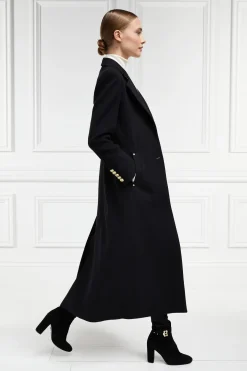 Holland Cooper Coats|Jade's Top Picks-Full Length Regency Coat Soft Black