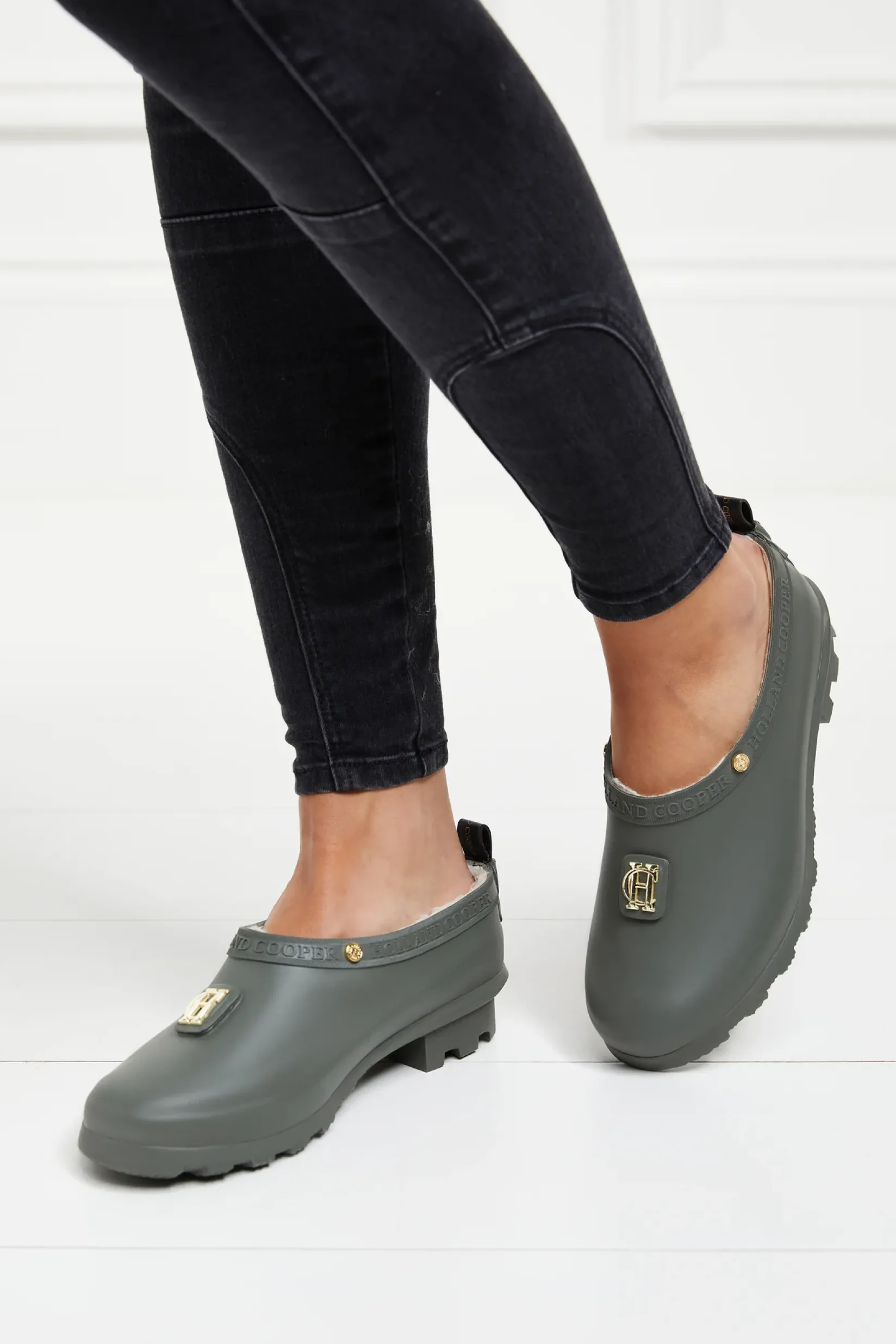 Holland Cooper Bestsellers|Footwear-Gardening Loafer Matte Green