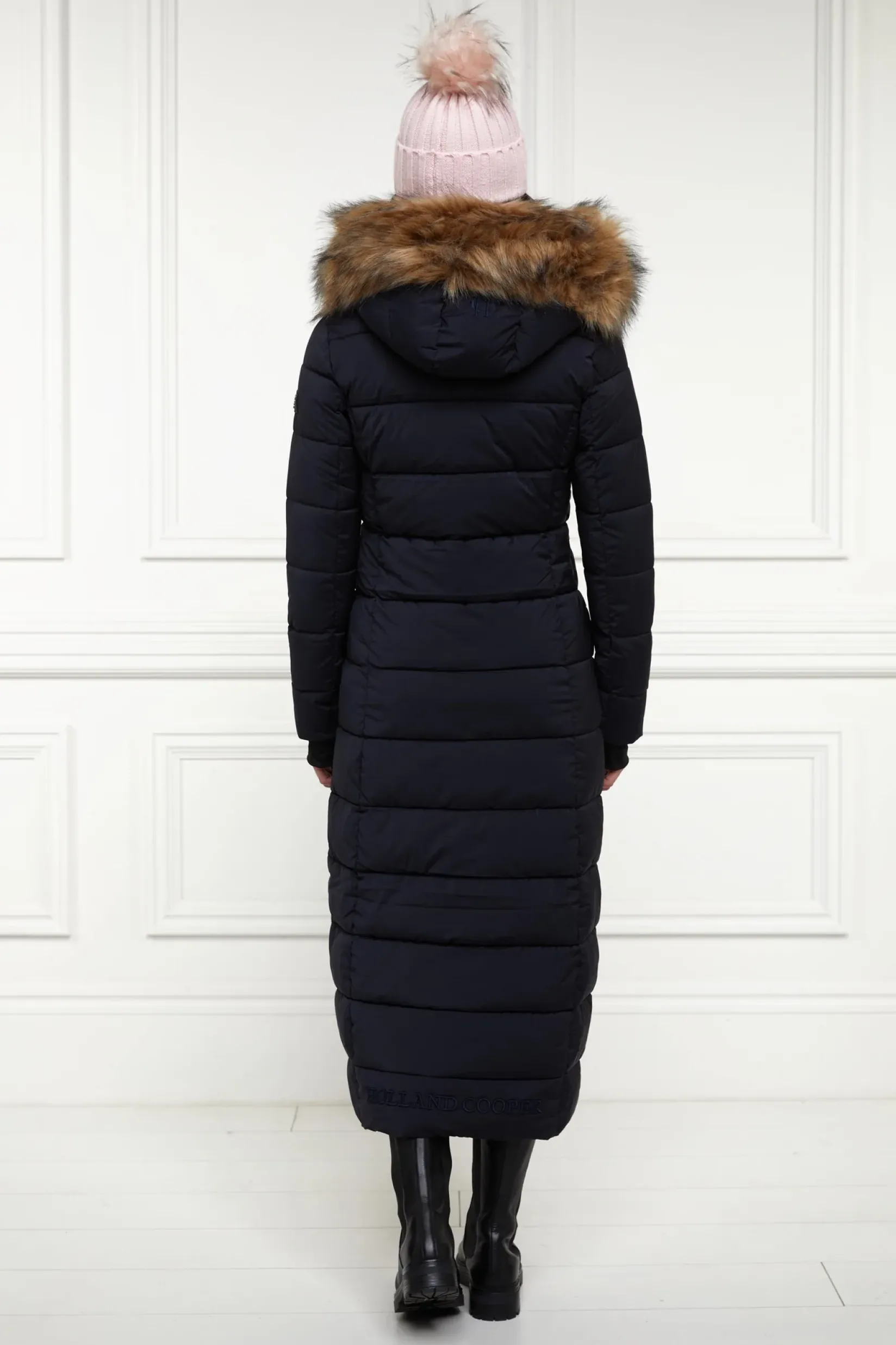 Holland Cooper Coats|The Cosy Collection-Glacier Full Length Puffer Ink Navy
