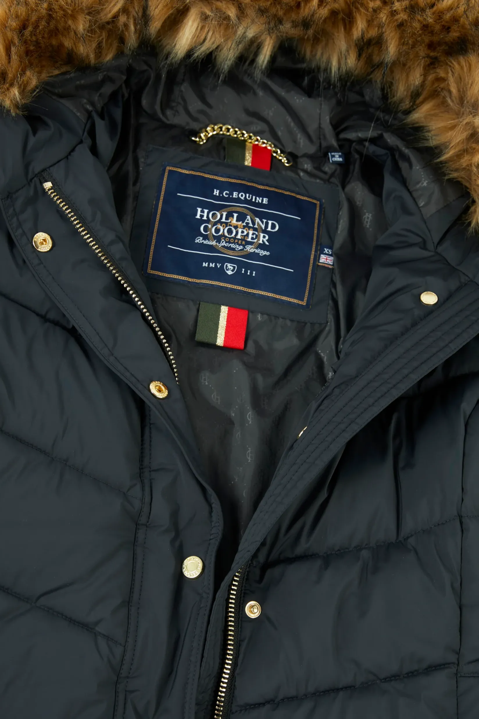 Holland Cooper Coats|The Cosy Collection-Glacier Full Length Puffer Ink Navy