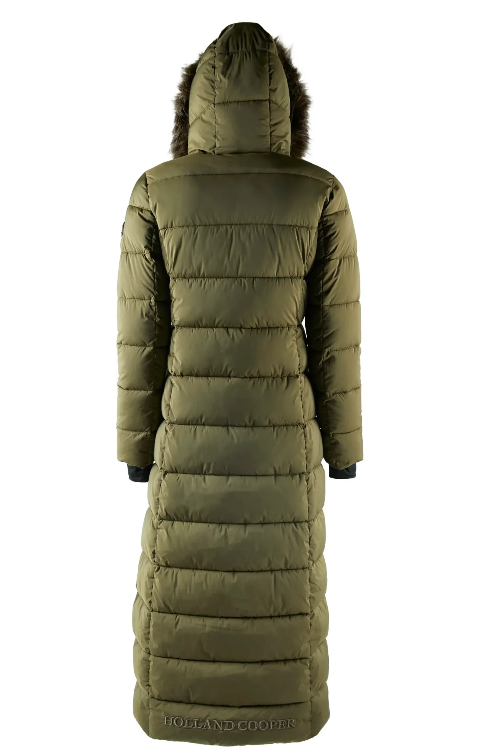 Holland Cooper Coats|The Cosy Collection-Glacier Full Length Puffer Khaki