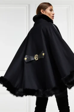 Holland Cooper Capes-Gold Label Chiltern Cape Soft Black
