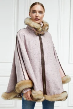 Holland Cooper Capes-Gold Label Chiltern Cape Anniversary Pink