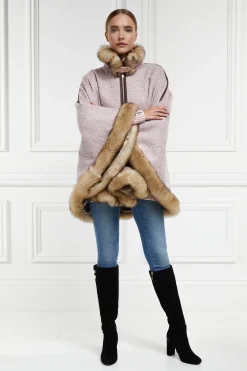 Holland Cooper Capes-Gold Label Chiltern Cape Anniversary Pink