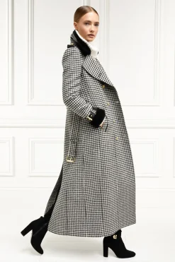 Holland Cooper Trench Coats|Coats-Gold Label Trench Houndstooth