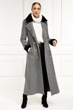 Holland Cooper Trench Coats|Coats-Gold Label Trench Houndstooth