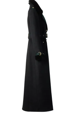 Holland Cooper Trench Coats|Coats-Gold Label Trench Soft Navy Blackwatch