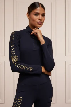 Holland Cooper Base Layers|Shop By Product-Halcot Thermal Base Layer Ink Navy
