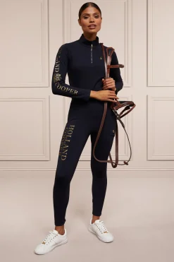 Holland Cooper Base Layers|Shop By Product-Halcot Thermal Base Layer Ink Navy