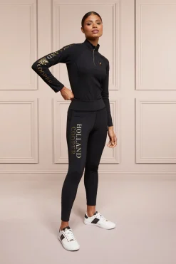 Holland Cooper Shop By Product|Training Wear-Halcot Thermal Legging Black