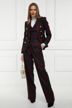 Holland Cooper Waistcoats|In Stock Tailoring-Hampton Waistcoat Mulberry Tartan