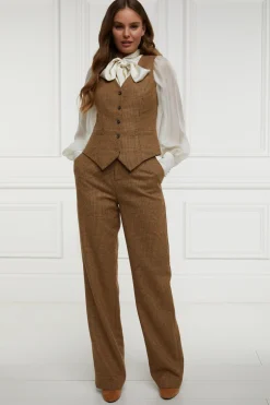 Holland Cooper Waistcoats|In Stock Tailoring-Hampton Waistcoat Tawny