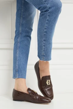 Holland Cooper Loafers|Footwear-Harvard Loafer Chocolate Croc