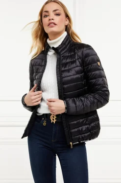 Holland Cooper Jackets|At The Stables-Hawling Packable Jacket Black
