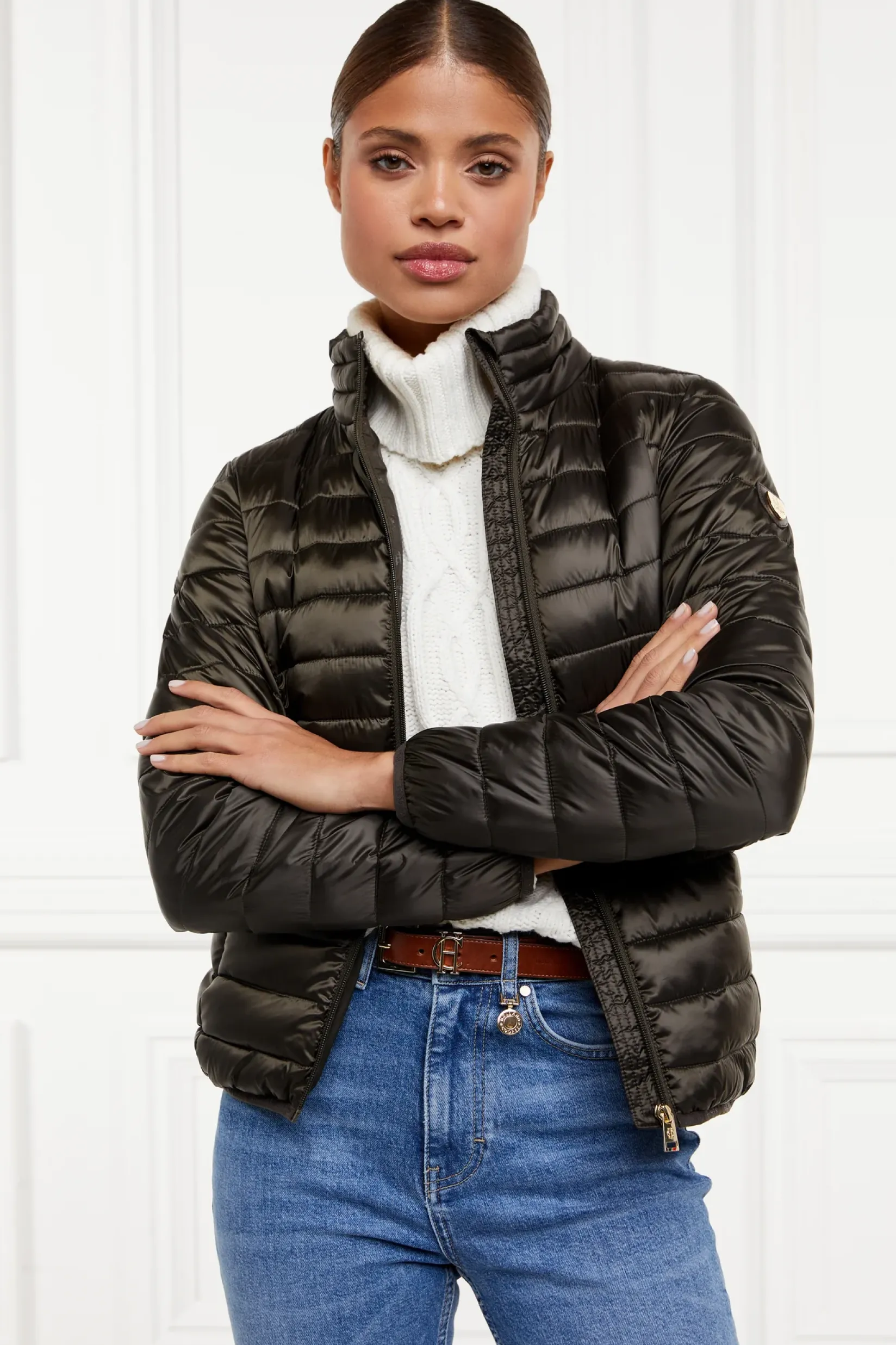Holland Cooper Jackets|Training Wear-Hawling Packable Jacket Heritage Khaki