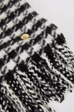 Holland Cooper Gifts For Him|Scarves-HC Chelsea Scarf Houndstooth