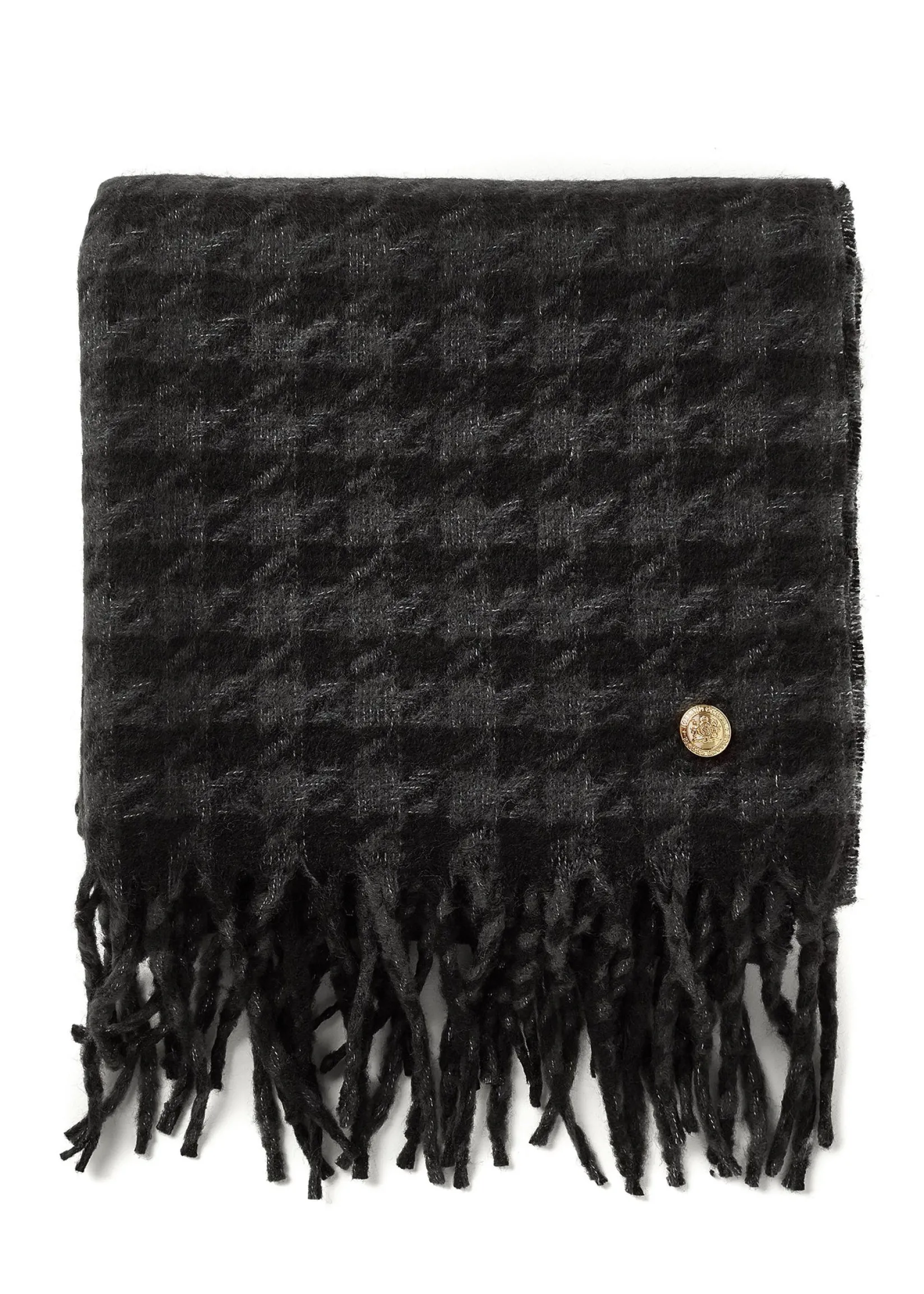 Holland Cooper Gifts For Him|Scarves-HC Chelsea Scarf Houndstooth