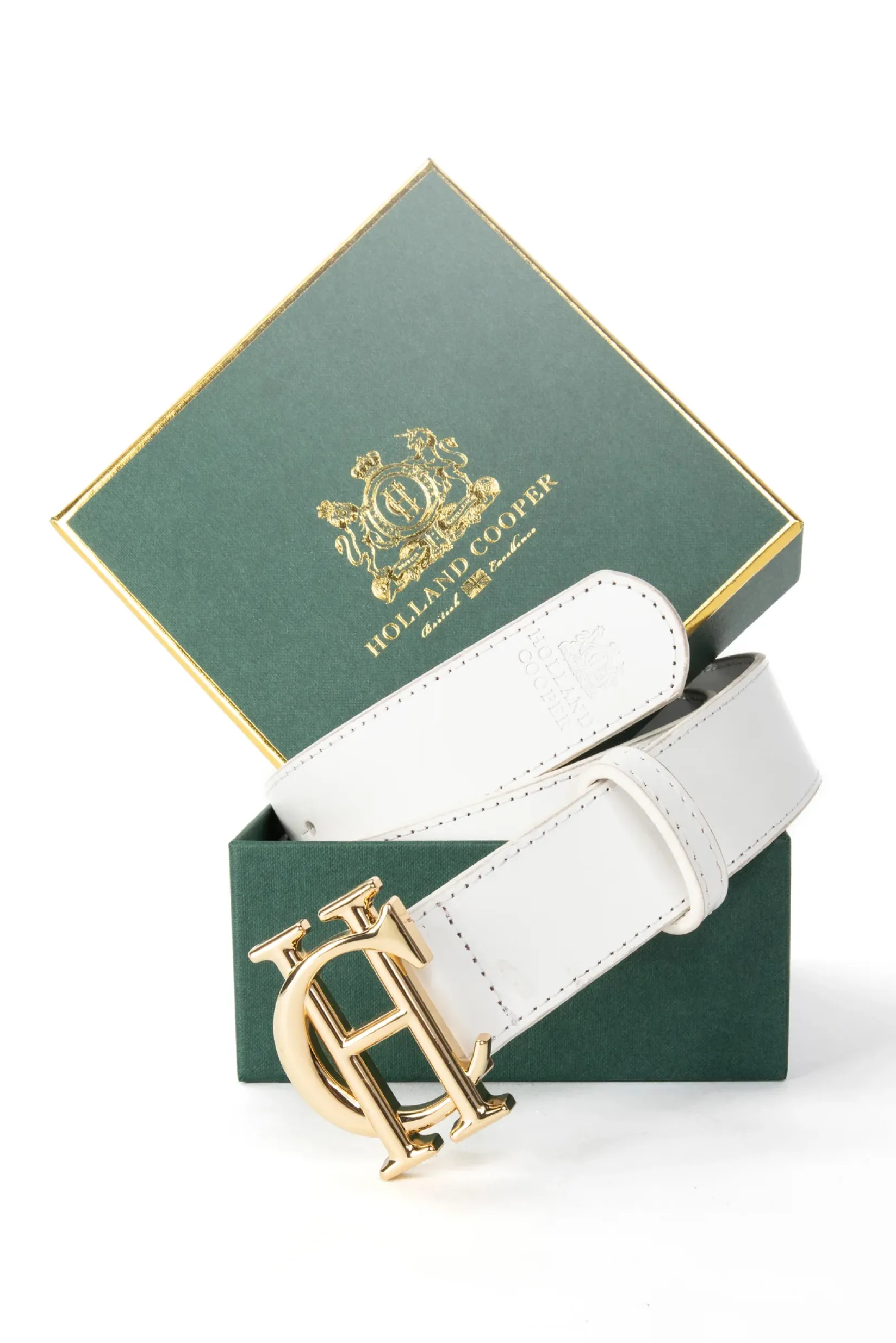 Holland Cooper Belts|Belts-HC Classic Belt White Gold