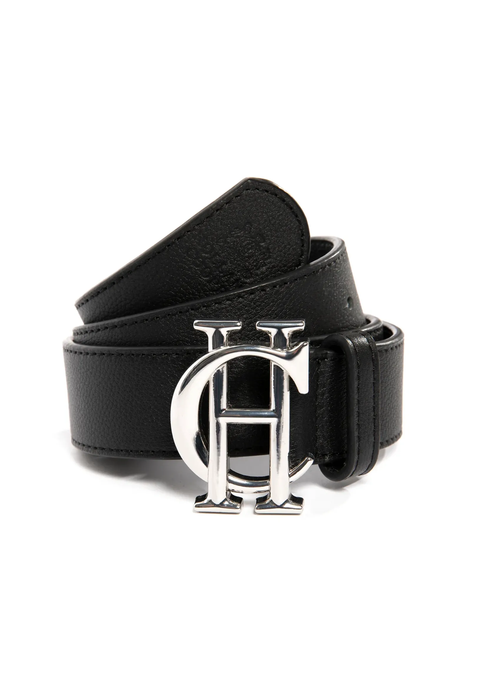 Holland Cooper Belts|Belts-HC Classic Belt Black Silver