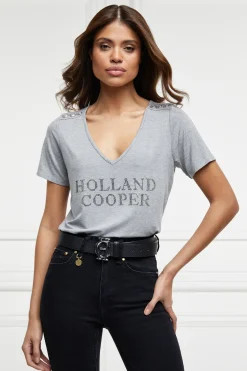Holland Cooper Belts|Belts-HC Classic Belt Black Silver